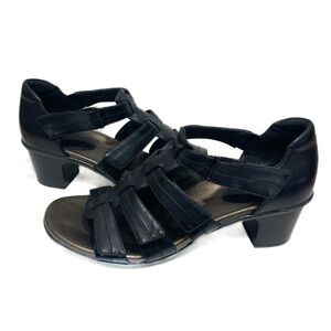Aravon Women’s Medici II Gladiator Black Sandal • Size 11 • Good Condition